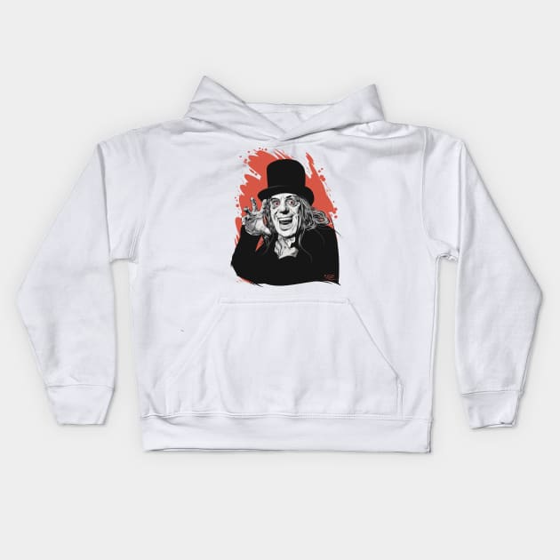 Lon Chaney - An illustration by Paul Cemmick Kids Hoodie by PLAYDIGITAL2020